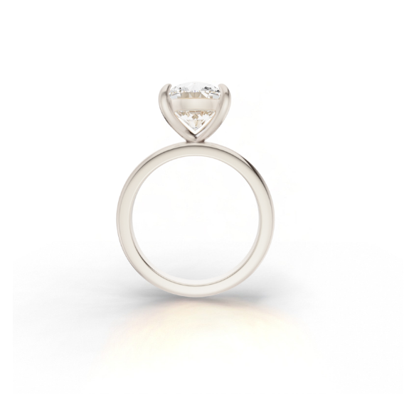 Solitaire with Gallery Rail