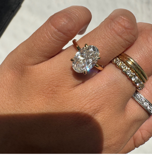 Solitaire with Gallery Rail